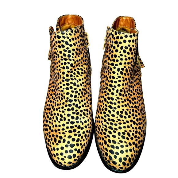 Arizona Jean Company 11 Cheetah Women's Chelsea Ankle Boots 2 Inch Heel Shoes - Picture 3 of 9